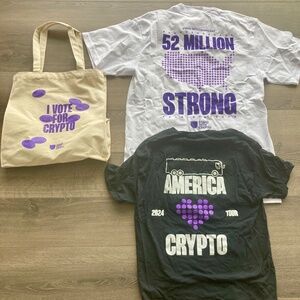 Stand With Crypto America 2024 Tour 2 Shirts & Tote Bundle